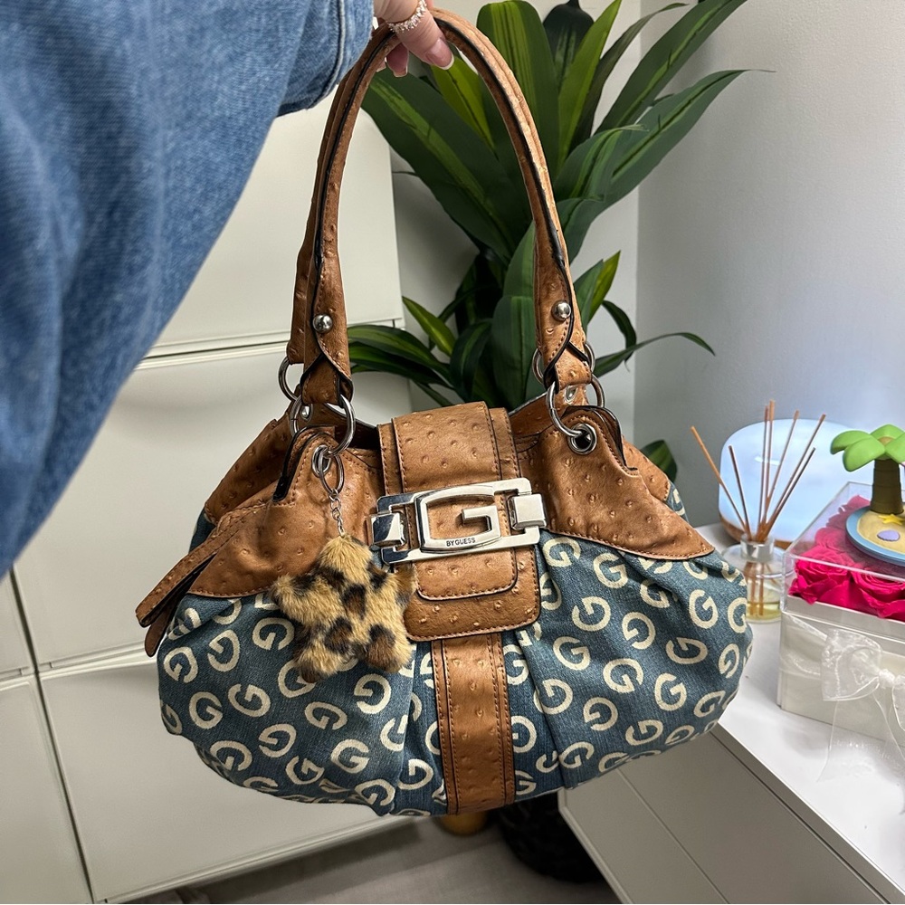 Denim Guess Shoulder Bag